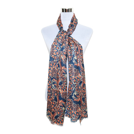 Womens Viscose Print Scarf Lightweight Wraps MV513