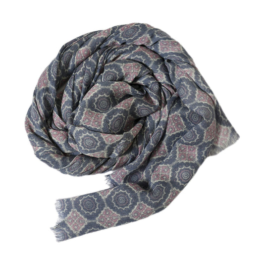 Premium & Soft Quality Printed Scarf Cashmere Wool Lightweight MWL310
