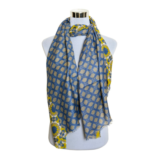 Premium & Soft Quality Printed Scarf Cashmere Wool Lightweight