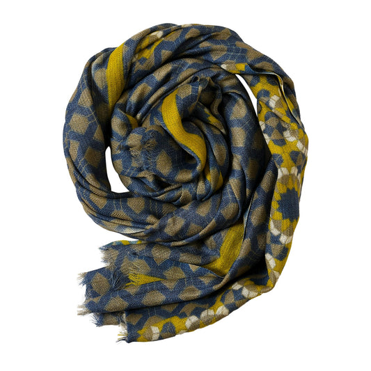 Premium & Soft Quality Printed Scarf Cashmere Wool Lightweight
