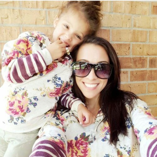 Mother Daughter Women Kids Girl Casual Hoodie | Gold Lily