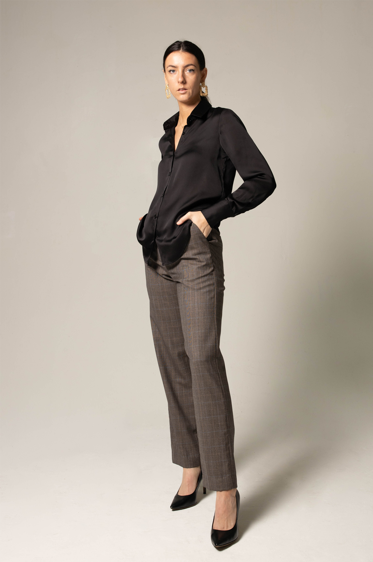 Womens Straight Leg Wool Pants – Tailored Wool Trousers | Mauve Daisy