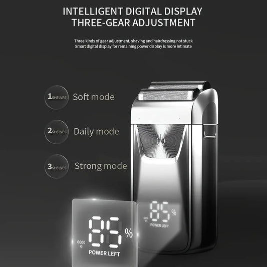 Electric Shaver Anti-metal LED LCD Display Electric Shaver