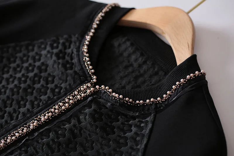 Jackets For Women Beaded Jacquard Short Coat Autumn Straight Things | Yellow Angel