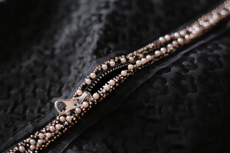 Jackets For Women Beaded Jacquard Short Coat Autumn Straight Things | Yellow Angel