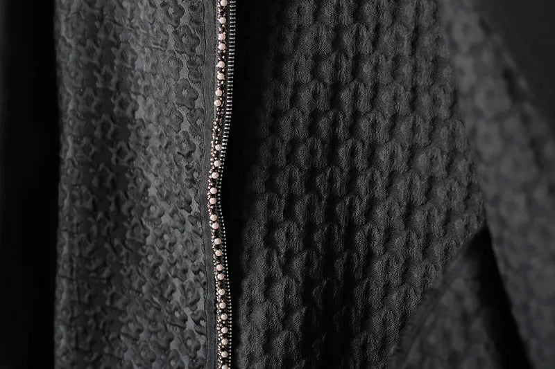 Jackets For Women Beaded Jacquard Short Coat Autumn Straight Things | Yellow Angel