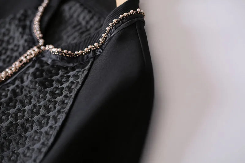 Jackets For Women Beaded Jacquard Short Coat Autumn Straight Things | Yellow Angel