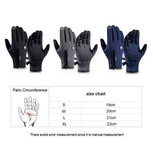 Winter Thermal Gloves Waterproof Windproof Outdoor Sports Warm Cycling