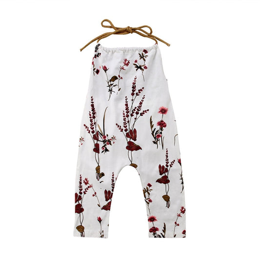 Summer Baby Kids Girls Flower Romper Playsuit
