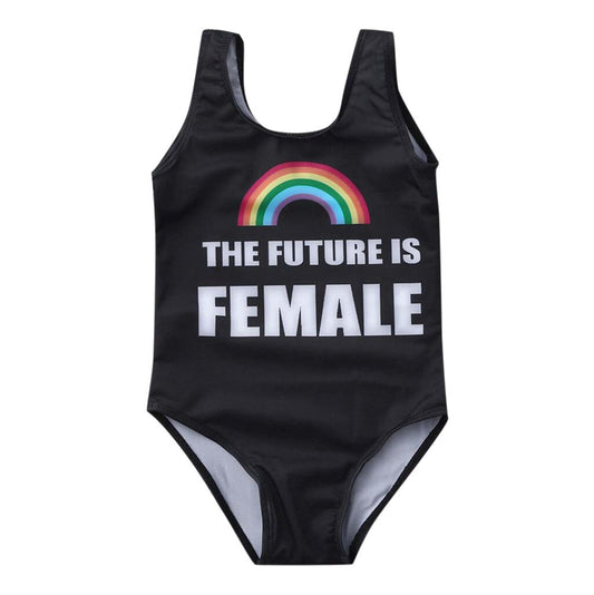 Summer Toddler Baby Kids Girl Black swimsuit