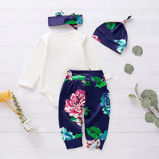 Toddler Kids Baby Boy Girls Letter Print Romper+