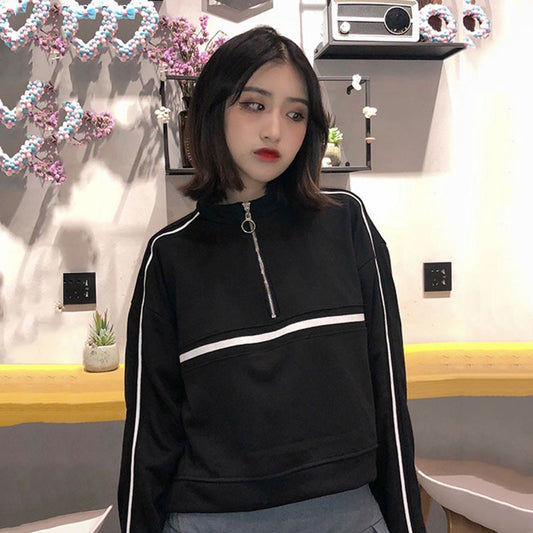 Winter Korean Women Hoodies Sweatshirts Pullovers | Ivory Erebus