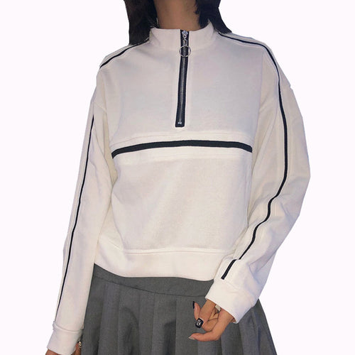 Winter Korean Women Hoodies Sweatshirts Pullovers | Ivory Erebus