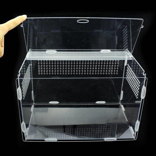 Acrylic Reptile Feeding Habitat - Transparent Thermal Box