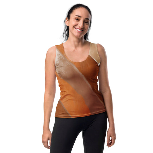 Womens Stretch Fit Tank Top - Boho Watercolor Print | Vibrant & Comfortable