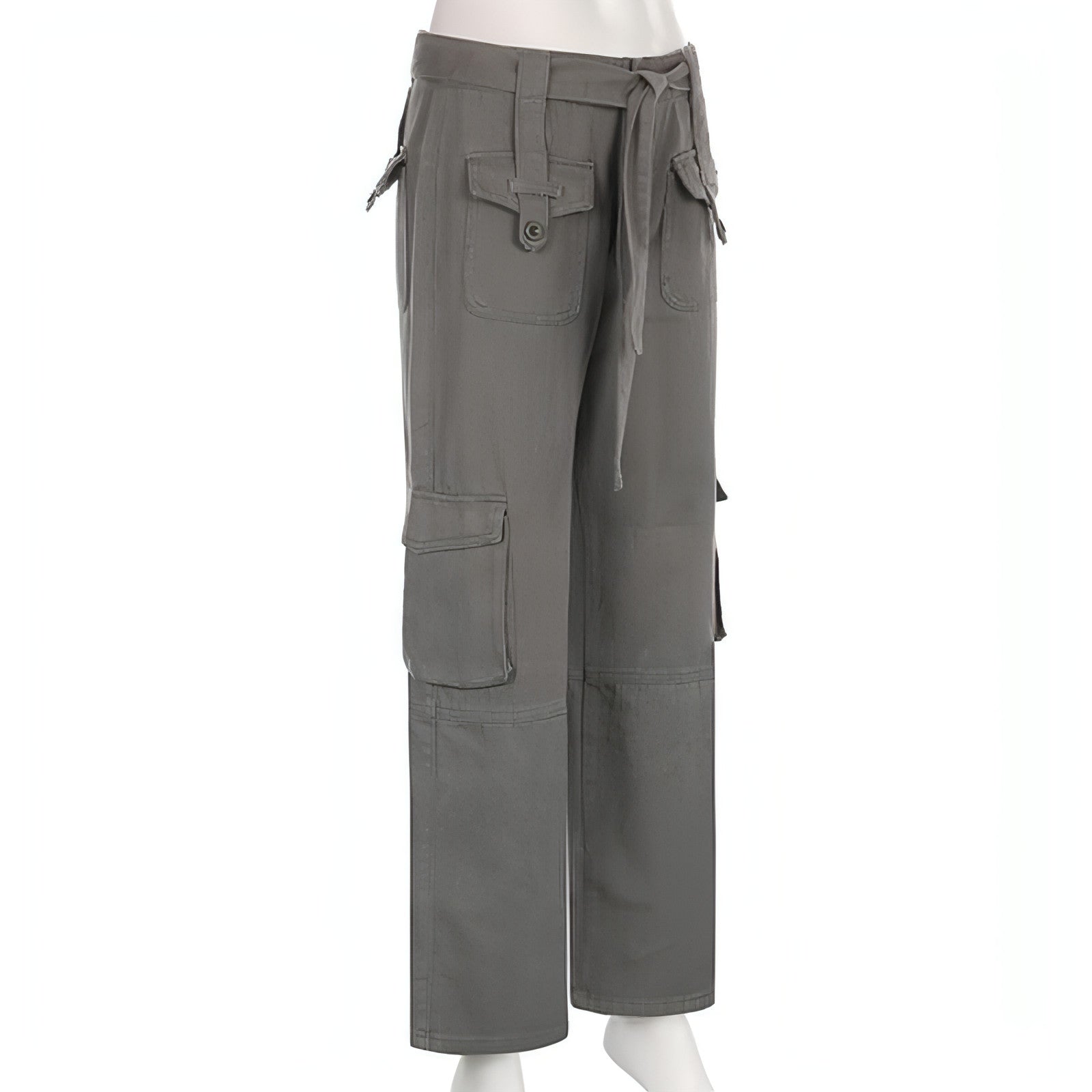 Vintage Multi Pocket Belt Casual Workwear Jeans Women | Carmine Juneberry