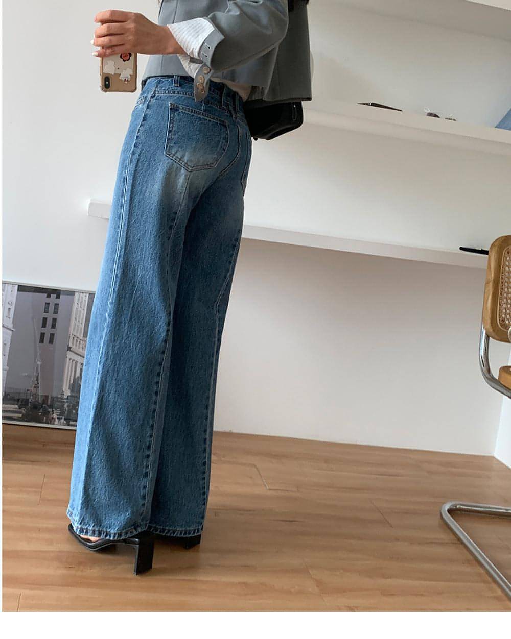 Retro High Waist Slimming Jeans Women | Carmine Juneberry