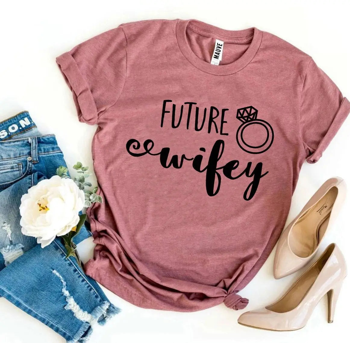 Future Wifey T-Shirt – Cute Engagement Graphic Tee for Brides-to-Be | Agate