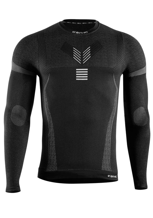 4081434 IRON IC outdoor Man's Long-sleeve Active Sports Wear Black