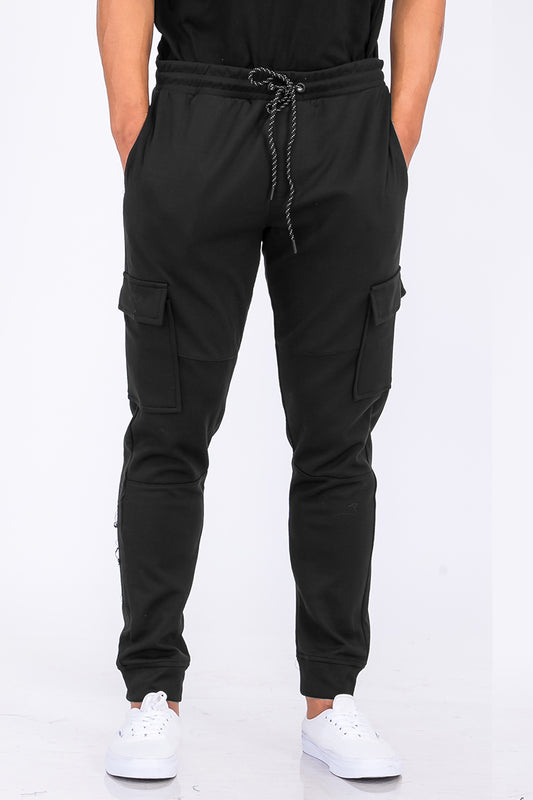 Cotton Blend Cargo Joggers J114