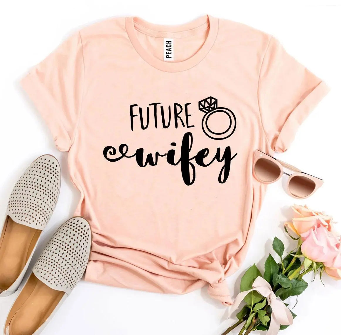 Future Wifey T-Shirt – Cute Engagement Graphic Tee for Brides-to-Be | Agate