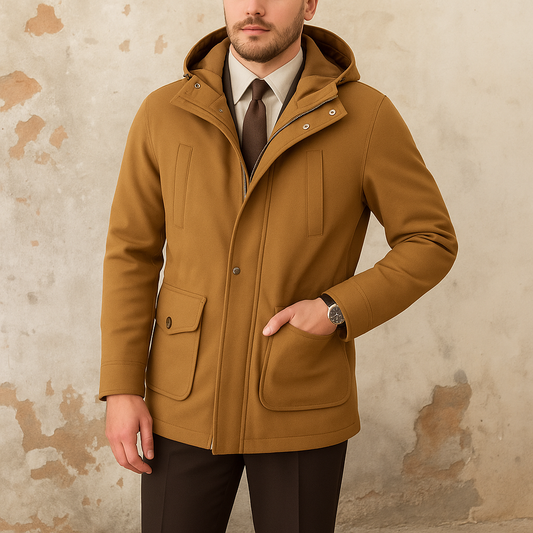 Men's Slim Hooded Casual Jacket