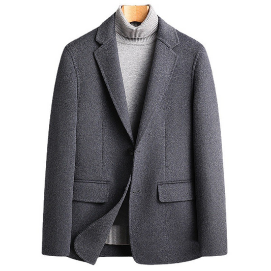 RoyalForm™ Men's Wool Coat – Luxury & Warmth for Winter