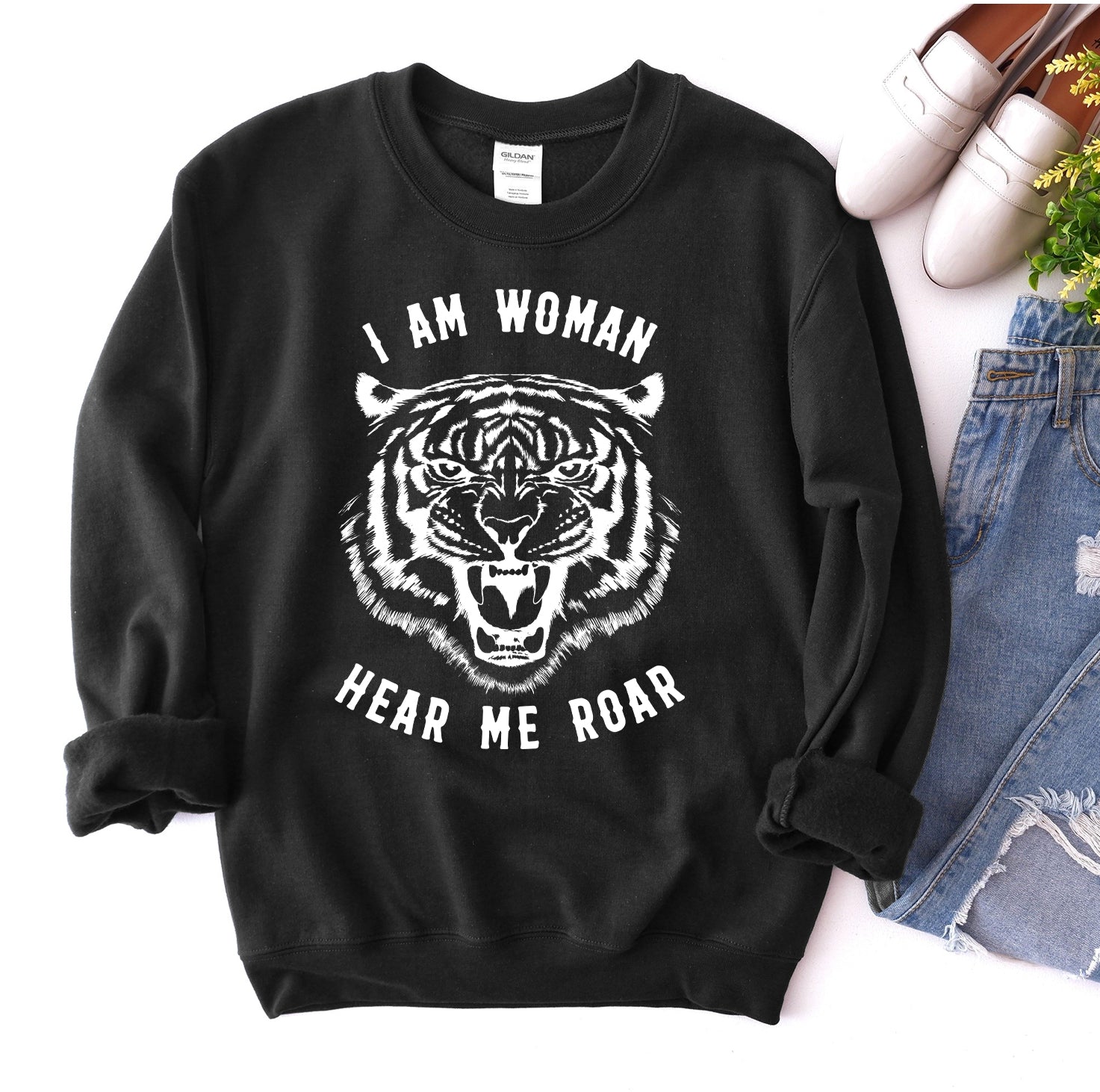 I Am Women Hear Me Roar Sweatshirt | Agate