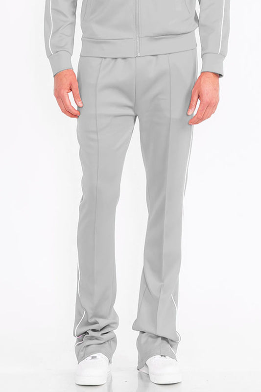 Mens Side Pipe Stacked Flare Pants