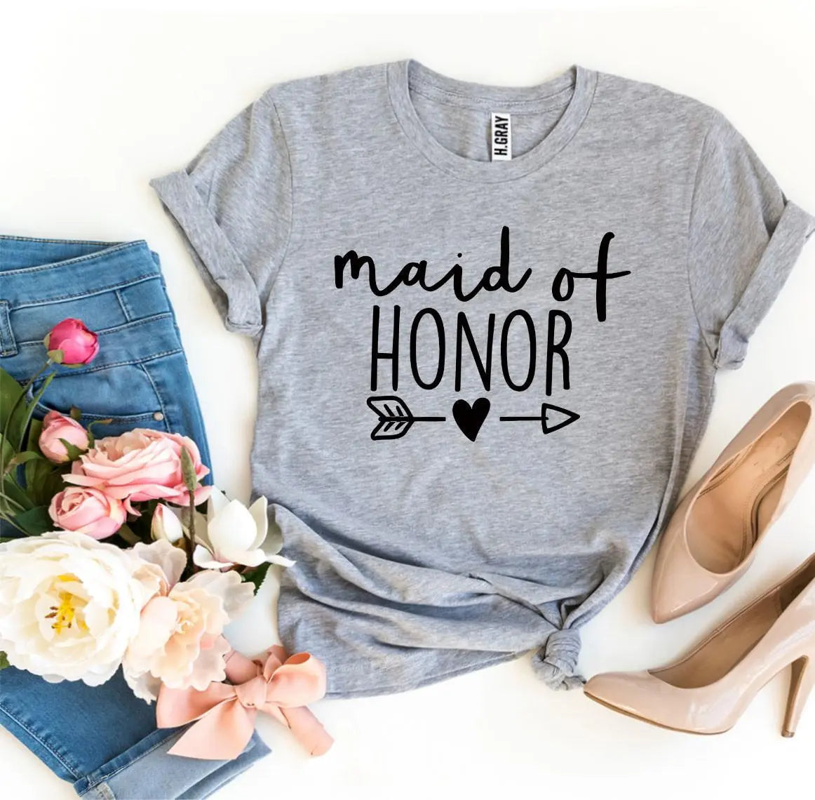 Maid of Honor T-Shirt – Party Graphic Tee | Agate