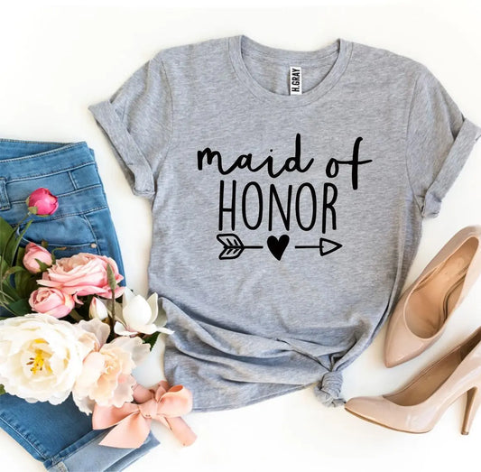 Maid of Honor T-Shirt – Party Graphic Tee | Agate