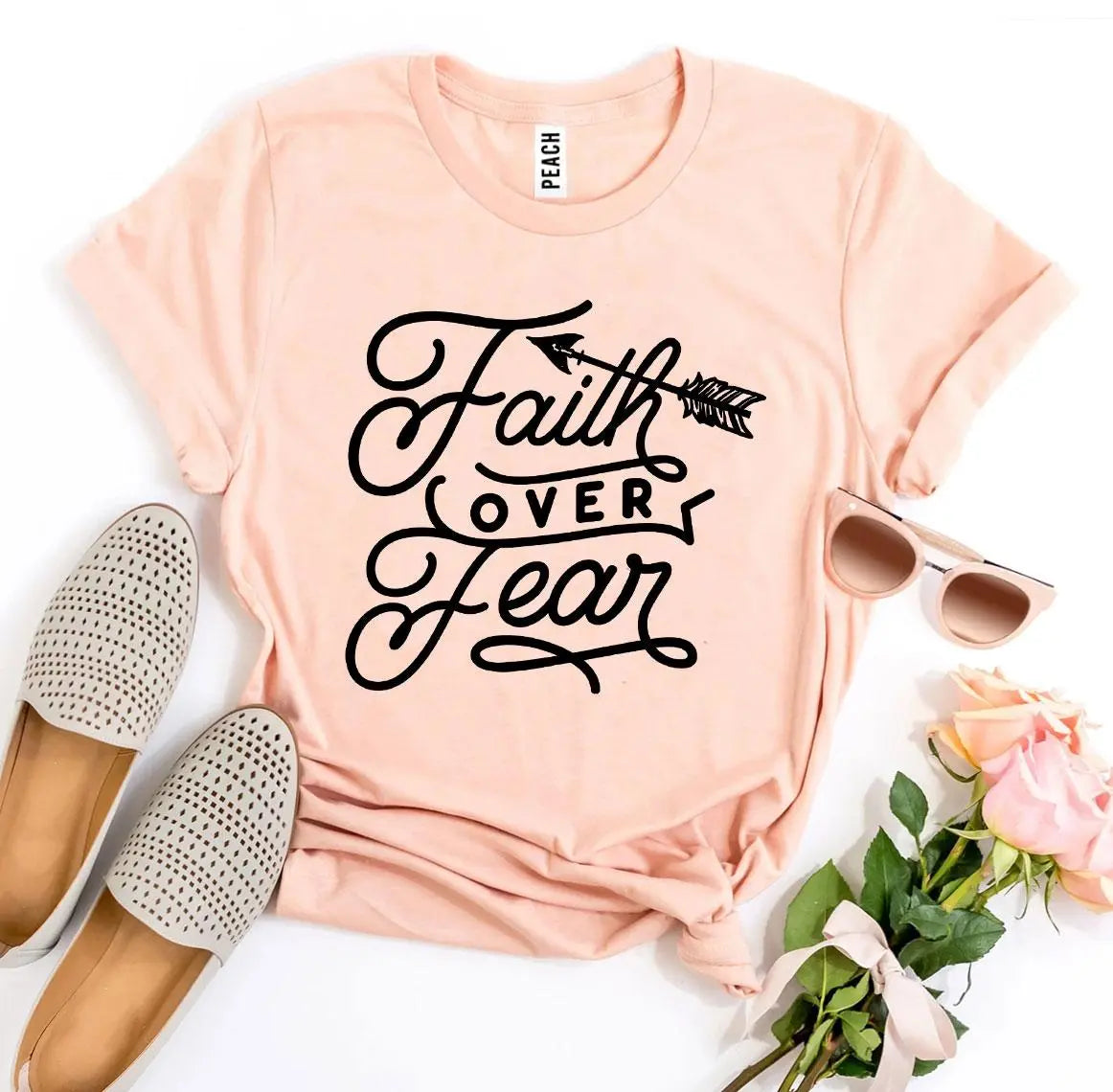 Faith Over Fear Women’s T-Shirt | Agate