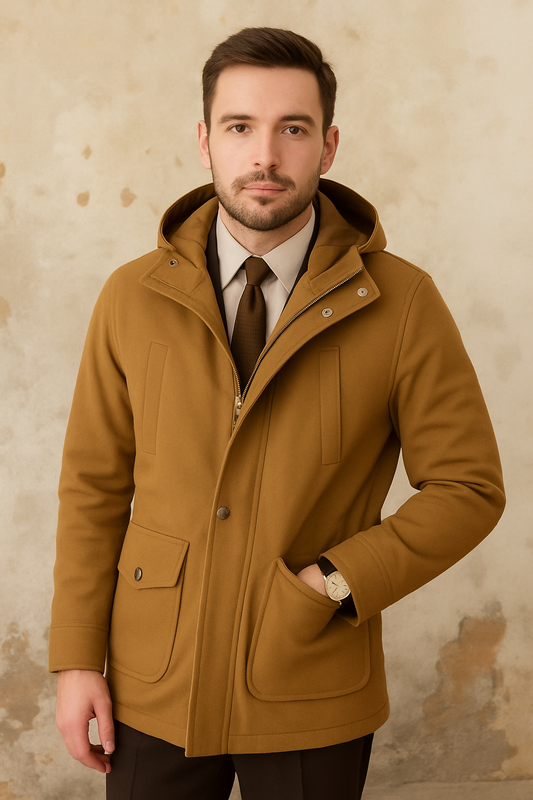 Men's Slim Hooded Casual Jacket