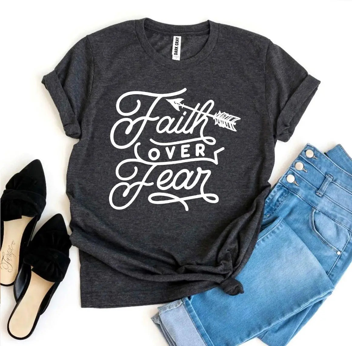 Faith Over Fear Women’s T-Shirt | Agate