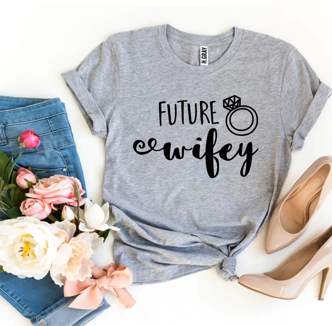 Future Wifey T-Shirt – Cute Engagement Graphic Tee for Brides-to-Be | Agate