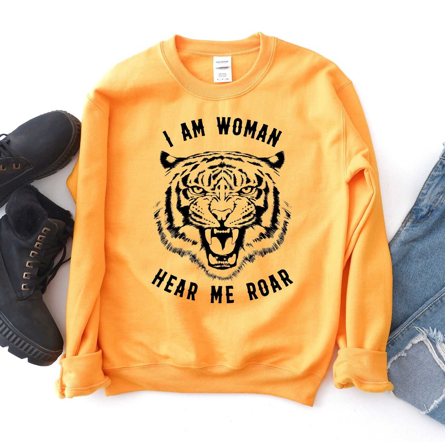 I Am Women Hear Me Roar Sweatshirt | Agate