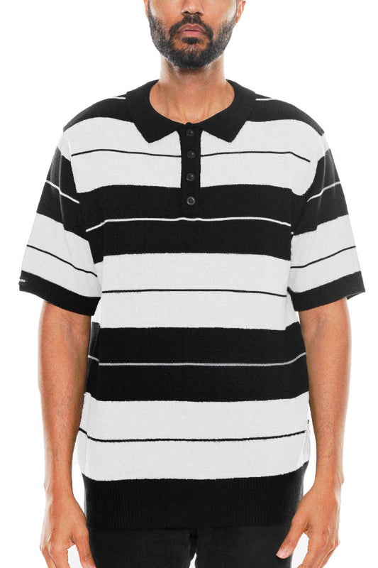 CB Striped Knit Polo