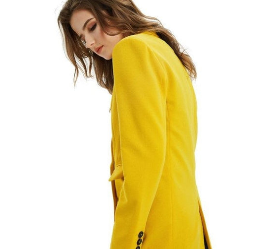 Suit Blazer Jacket For Women Long Coat Suits Office Ladies | Carmine Juneberry