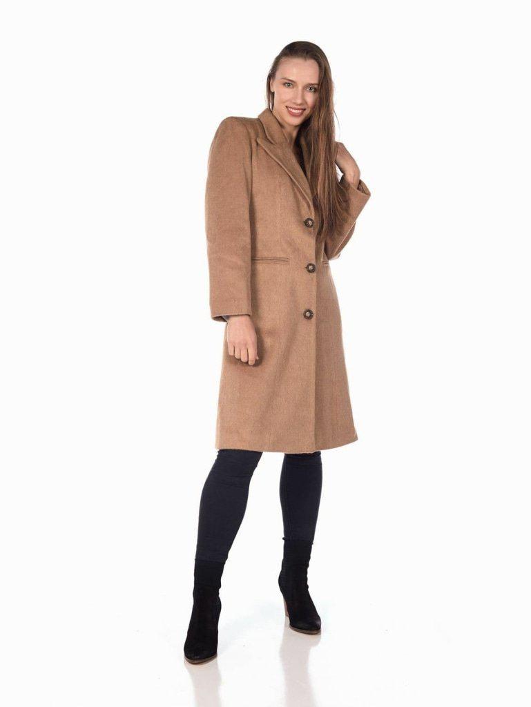 De La Creme - Women's Mohair Blend Longline Winter Coat | Rose Eleusis