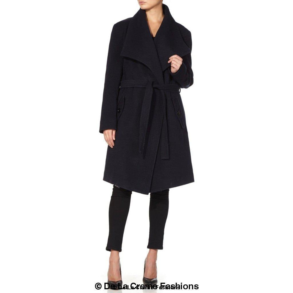 Wool Blend Large Lapel Duster Coat | Rose Eleusis