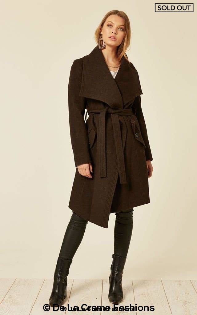 Wool Blend Large Lapel Duster Coat | Rose Eleusis