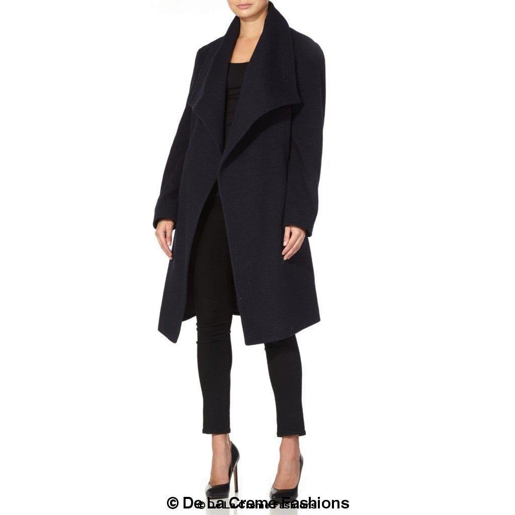 Wool Blend Large Lapel Duster Coat | Rose Eleusis