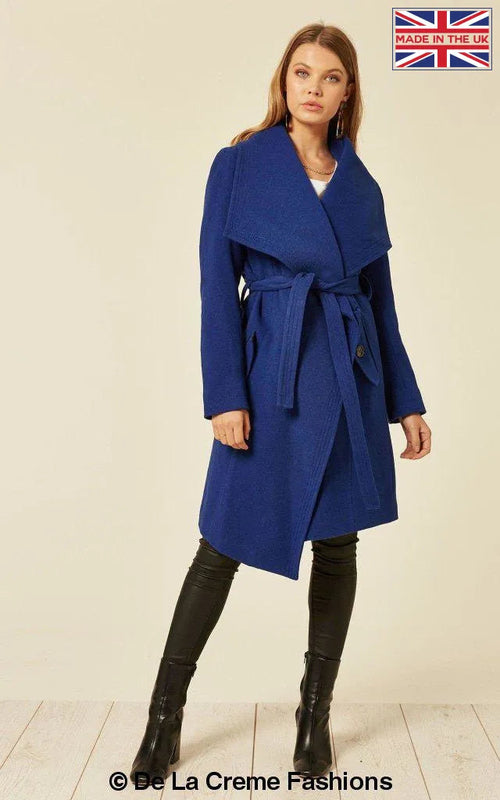 Wool Blend Large Lapel Duster Coat | Rose Eleusis