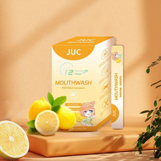 Travel Size Mouthwash, 24 Pack Portable Lemon Flavored, 12ml per Pack,