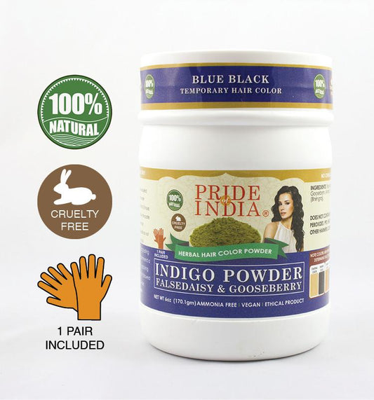 Hair Bloom Natural Blue Black Hair Color- Herbal