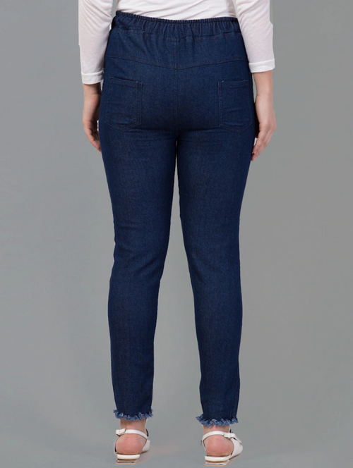 Women High Rise Denim Jeans(Size28)(Colornavy blue) | Ochre Ourea