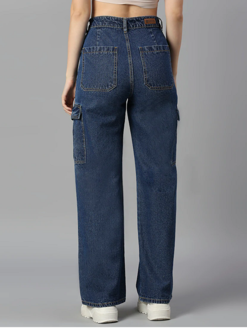 Women High Rise Denim Jeans(Size32)(Colorblue) | Ochre Ourea