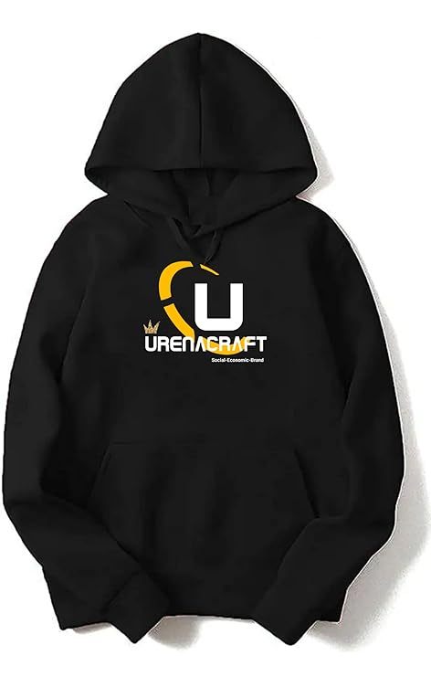 Loose Fit Hoodie for Men & Women (Size-L, Black) | Comfortable & Stylish Unisex Hoodie