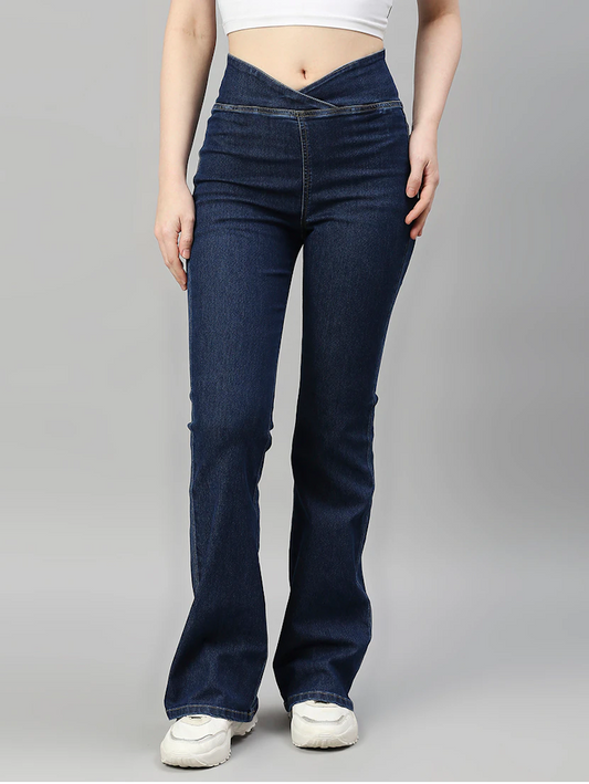 Women High Rise Denim Jeans(Size32)(Colornavy blue) | Ochre Ourea
