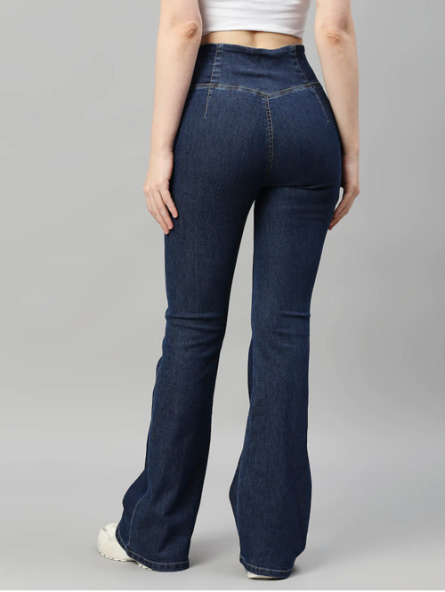 Women High Rise Denim Jeans(Size32)(Colornavy blue) | Ochre Ourea